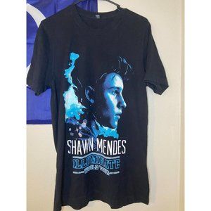 Shawn Mendes Illuminate 2017 World Tour Black T-Shirt Adult Large Tour Dates